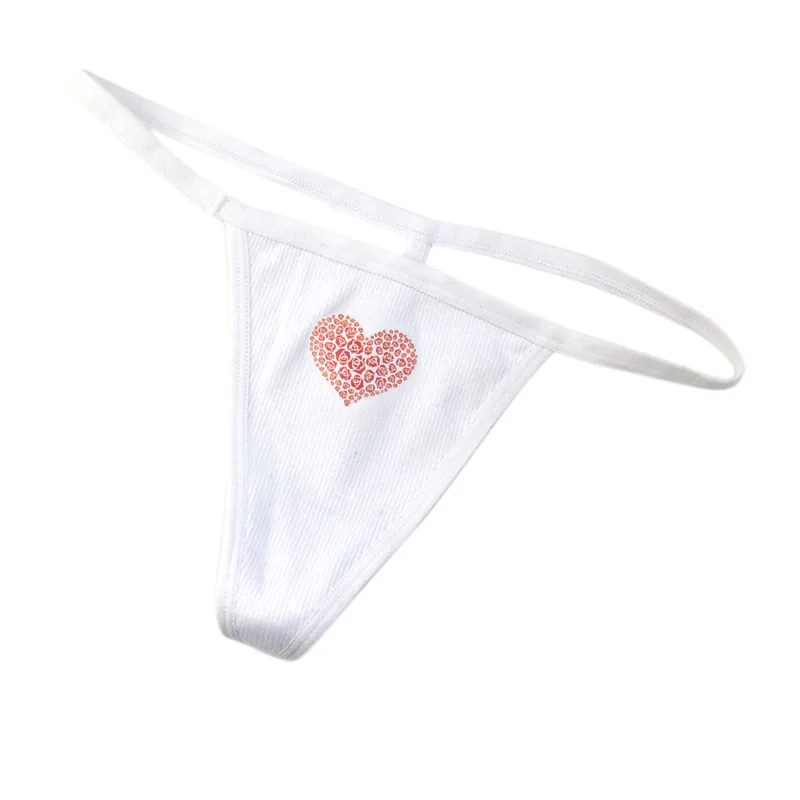 2022 Sexy Hot Thin Band Thong Cotton Girl Low Waist Double Crotch Bikini T-Pants Cross-border exclusive supply 6