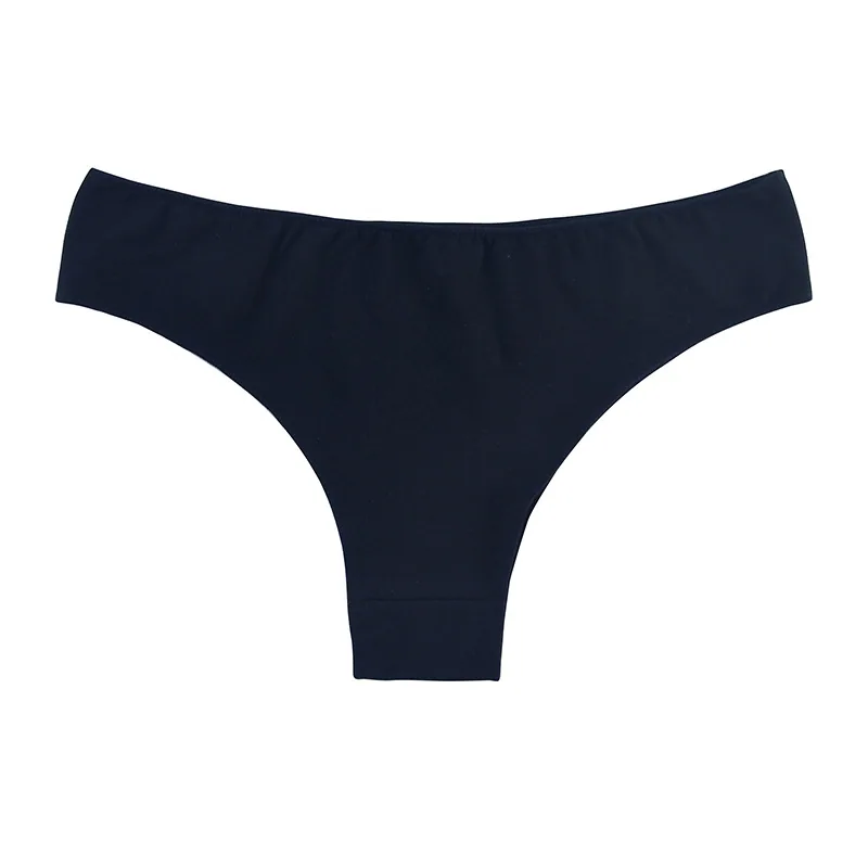 Foreign trade simple low waist women's underwear summer brazier pants wholesale sports breathable sexy thong pure cotton pure