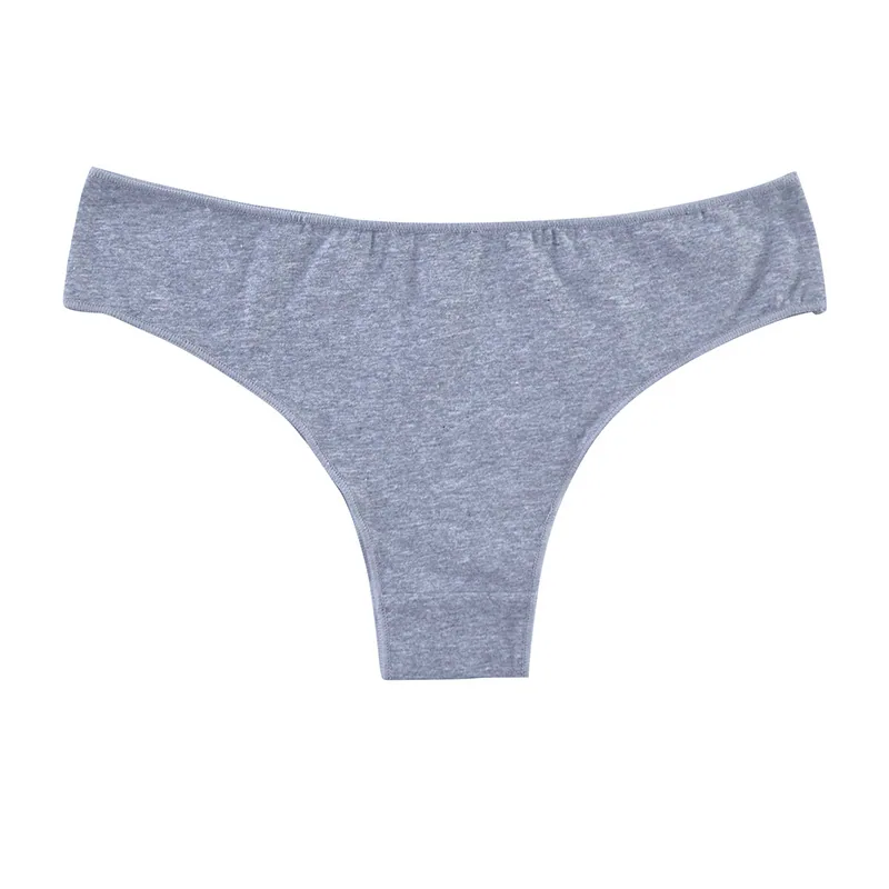 Foreign trade simple low waist women's underwear summer brazier pants wholesale sports breathable sexy thong pure cotton pure de 3
