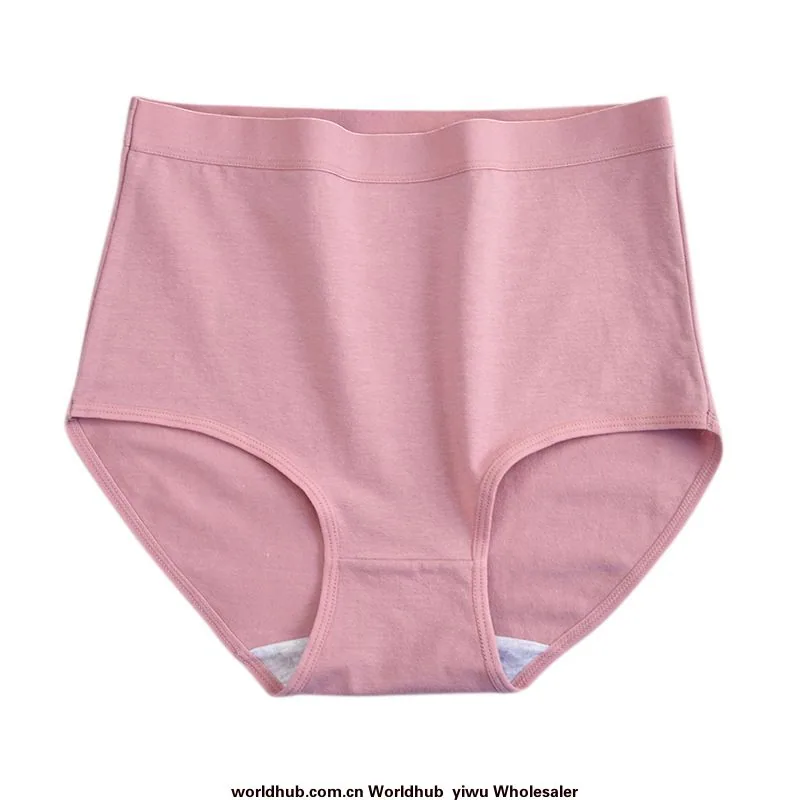 High waist women's underwear pure cotton belly tuck and buttocks lift mom plus size underwear women fat mm spot cotton underw