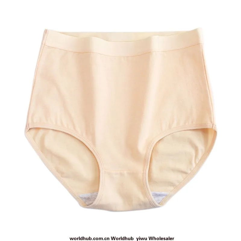 High waist women's underwear pure cotton belly tuck and buttocks lift mom plus size underwear women fat mm spot cotton underwear 4