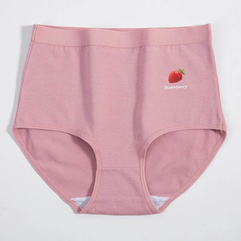 Mom high-waisted cotton underwear women's 200 pounds buttocks lift and abdominal tightening plus-size underwear women's cotto