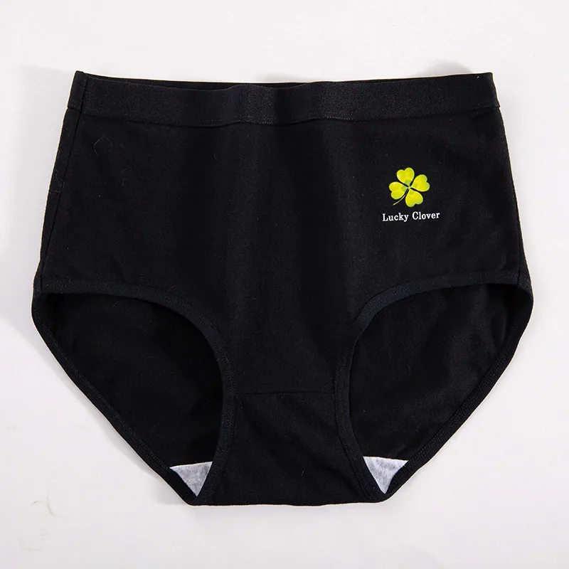 Mom high-waisted cotton underwear women's 200 pounds buttocks lift and abdominal tightening plus-size underwear women's cotton t 6