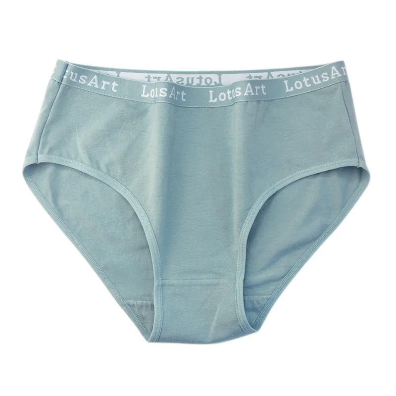 foreign trade women's underwear plus size pure cotton mid and high waisted women's briefs wholesale cross-border plus size un