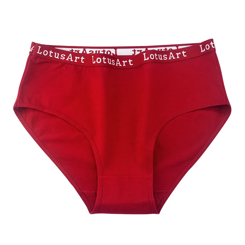 foreign trade women's underwear plus size pure cotton mid and high waisted women's briefs wholesale cross-border plus size under 2