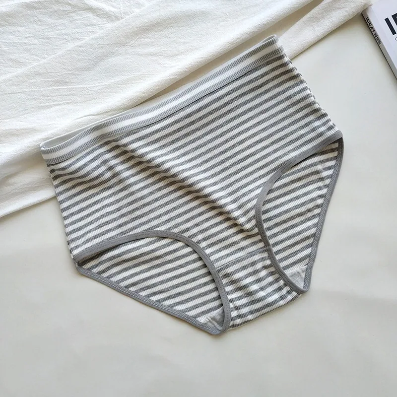 Plus size women's panties threaded cross-border AliExpress foreign trade cotton triangle panties high waisted panties pure cotto 4