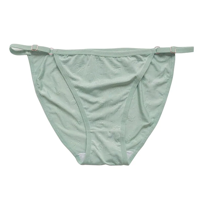 Foreign trade sexy underwear women's adjustable strap to show leg length bikini women's underwear pure cotton crotch plus size u 4