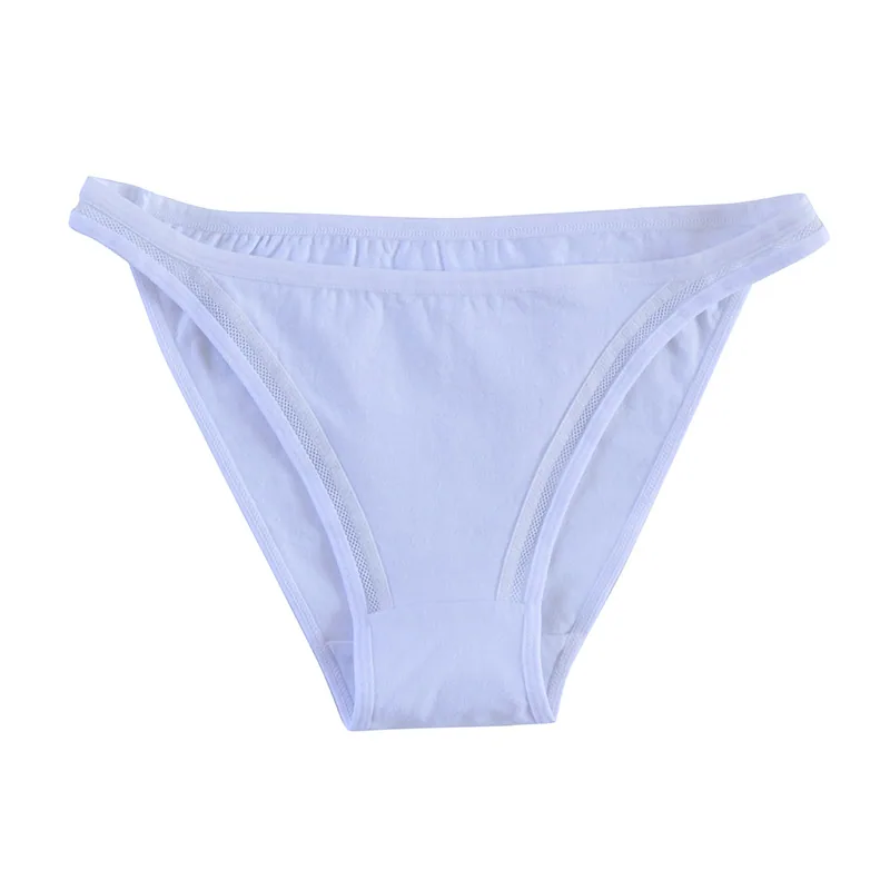 Half hip sexy panties women's pure cotton breathable wholesale simple girl bikini thin strap women's briefs low waist 3