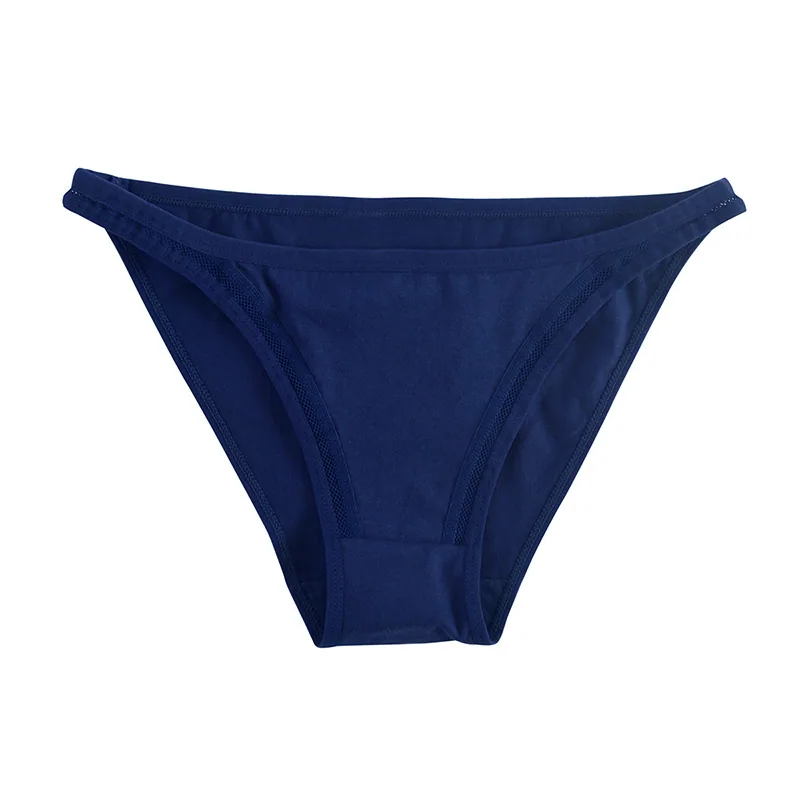 Half hip sexy panties women's pure cotton breathable wholesale simple girl bikini thin strap women's briefs low waist 6