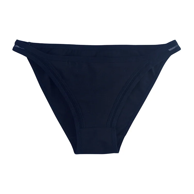 Half hip sexy panties women's pure cotton breathable wholesale simple girl bikini thin strap women's briefs low waist