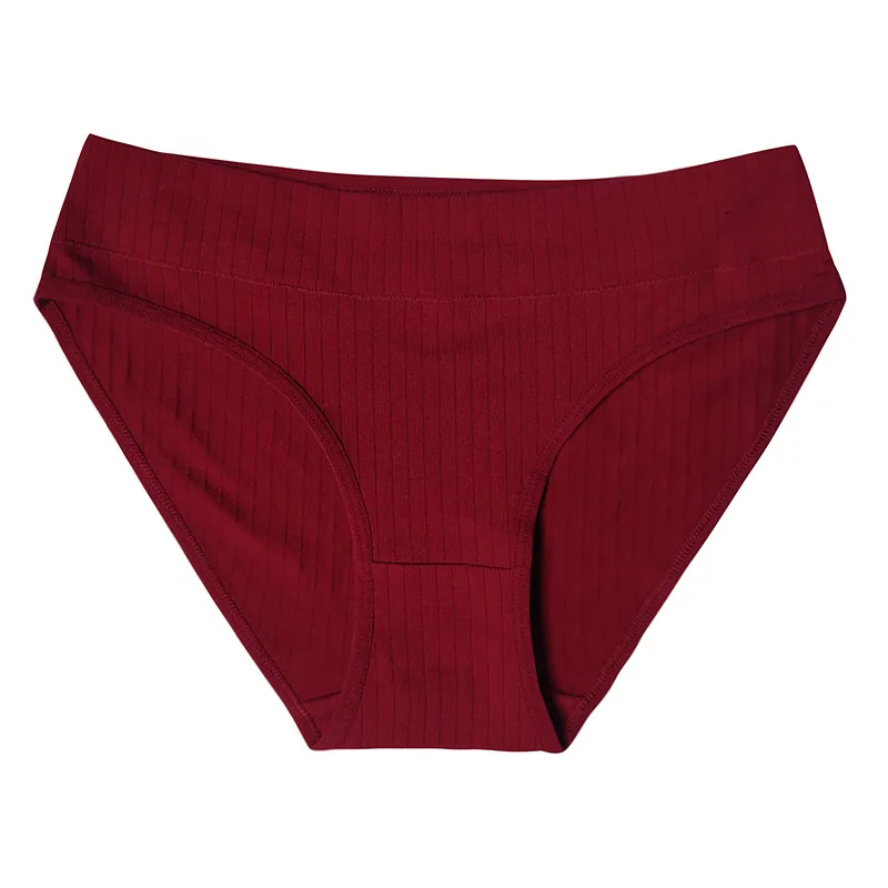 A drop shipping free shipping women's underwear pure cotton large size mid-waisted women's briefs cross-border pure cotton women 5