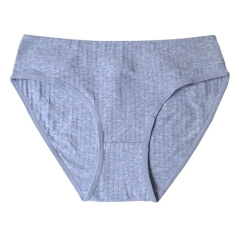 A drop shipping free shipping women's underwear pure cotton large size mid-waisted women's briefs cross-border pure cotton women
