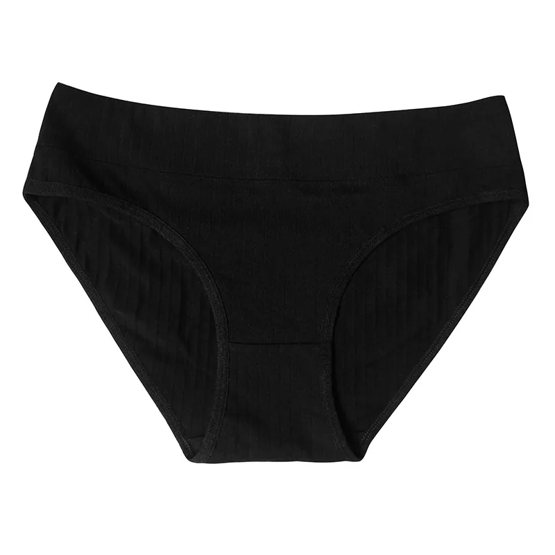A drop shipping free shipping women's underwear pure cotton large size mid-waisted women's briefs cross-border pure cotton women 3