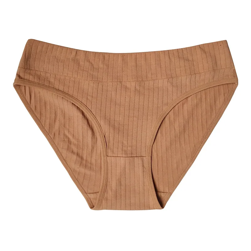 A drop shipping free shipping women's underwear pure cotton large size mid-waisted women's briefs cross-border pure cotton women 2