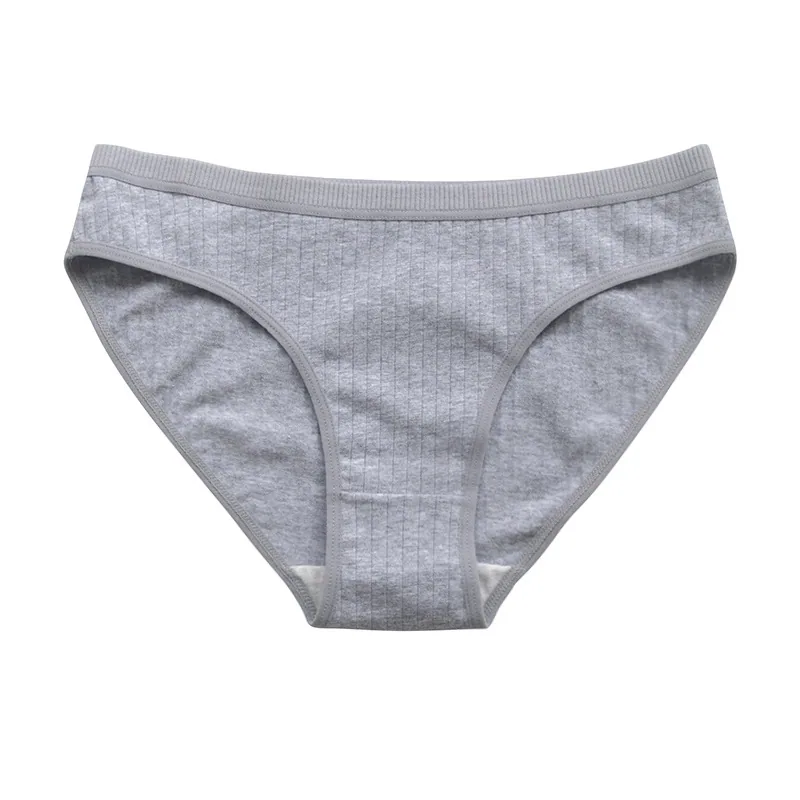 Explosive foreign trade cross-border underwear pure cotton girls large size mid-waist solid color European and American triangle 6