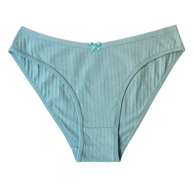 Foreign trade low-waisted cotton underwear women's plus size sexy cute European and American girl briefs cotton cross-border spo 4