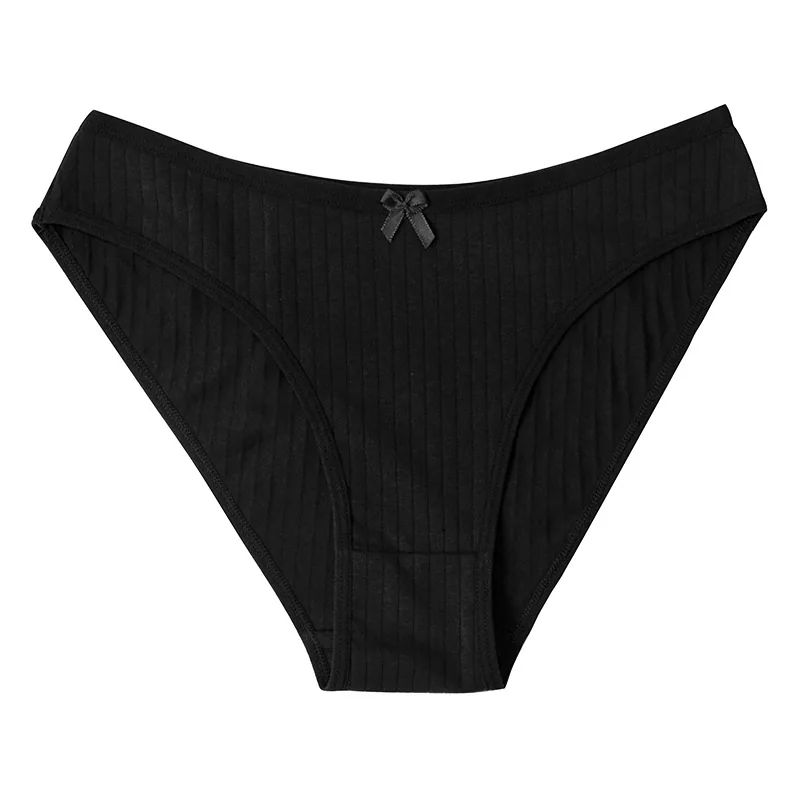 Foreign trade low-waisted cotton underwear women's plus size sexy cute European and American girl briefs cotton cross-border spo 2