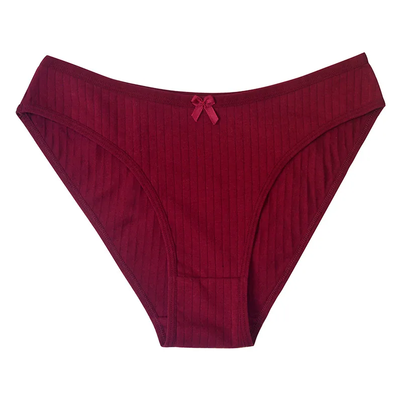 Foreign trade low-waisted cotton underwear women's plus size sexy cute European and American girl briefs cotton cross-border spo 3