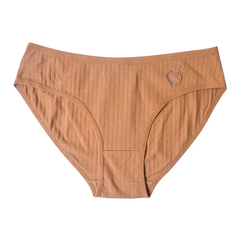 European and American cotton underwear girls mid-waist students cute love cross-border women's triangle underwear women's summer 6