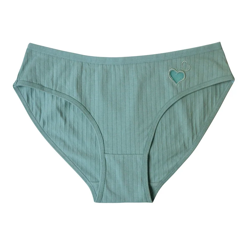 European and American cotton underwear girls mid-waist students cute love cross-border women's triangle underwear women's summer 2