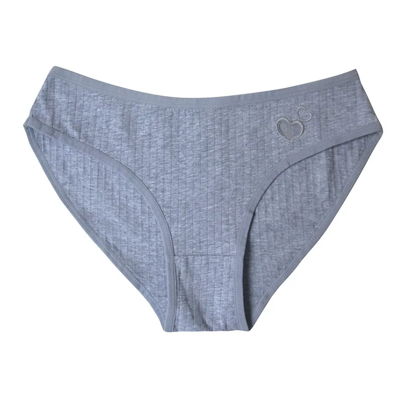 European and American cotton underwear girls mid-waist students cute love cross-border women's triangle underwear women's summer 8