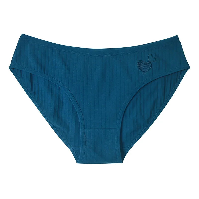 European and American cotton underwear girls mid-waist students cute love cross-border women's triangle underwear women's summer 3