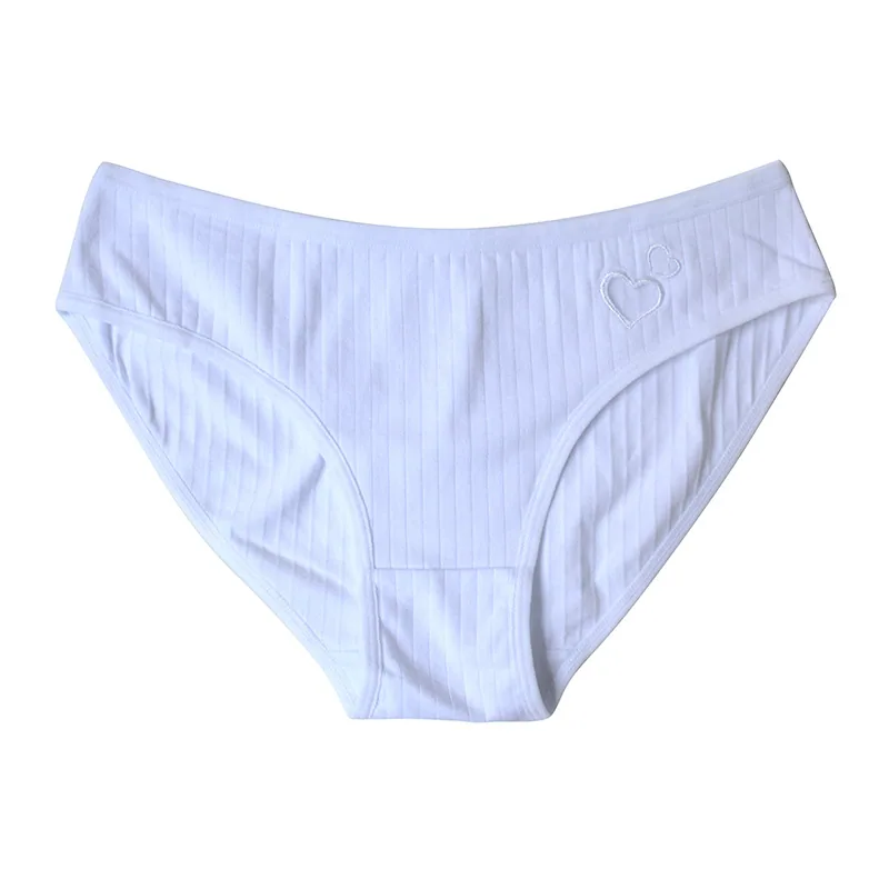 European and American cotton underwear girls mid-waist students cute love cross-border women's triangle underwear women's summer 5