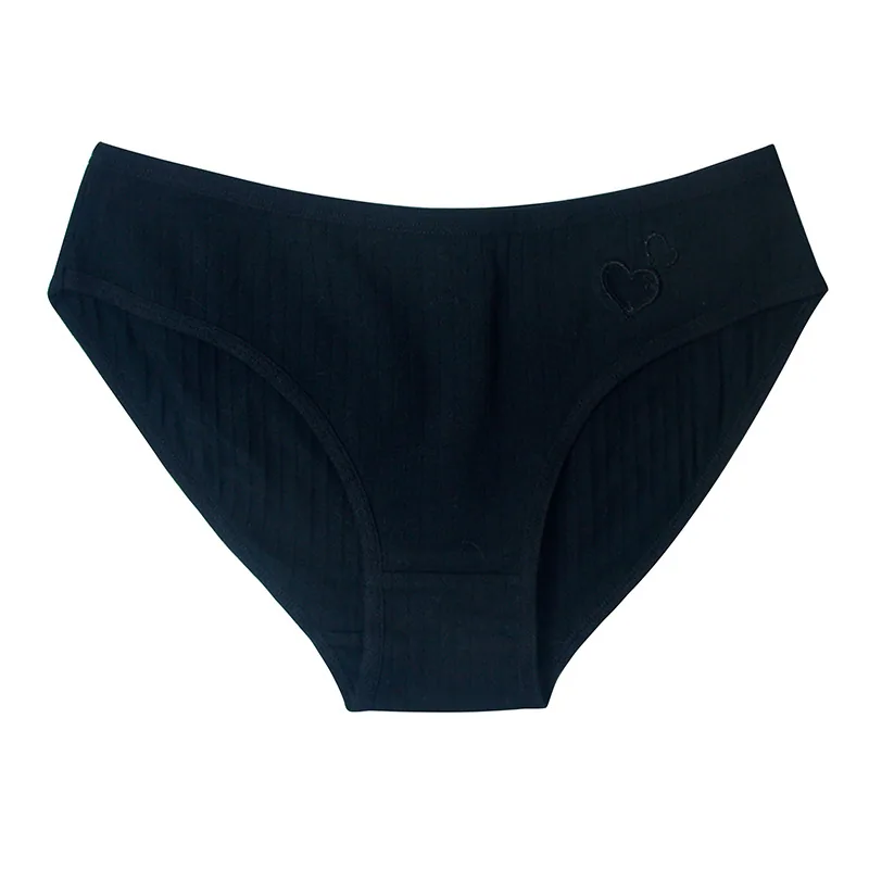 European and American cotton underwear girls mid-waist students cute love cross-border women's triangle underwear women's summer 4