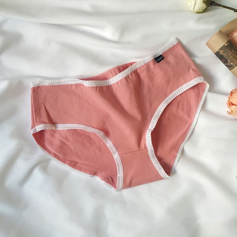 Wholesale mid-rise cotton underwear women's summer breathable buttocks plus size women's triangle underwear summer women's brand 14