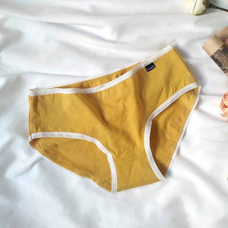 Wholesale mid-rise cotton underwear women's summer breathable buttocks plus size women's triangle underwear summer women's brand 5