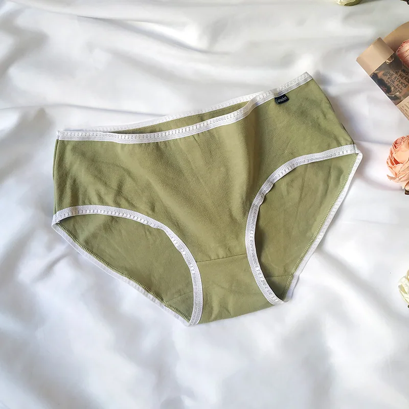 Wholesale mid-rise cotton underwear women's summer breathable buttocks plus size women's triangle underwear summer women's brand 2