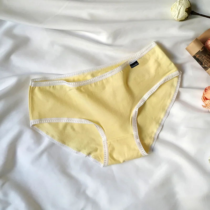 Wholesale mid-rise cotton underwear women's summer breathable buttocks plus size women's triangle underwear summer women's brand 4