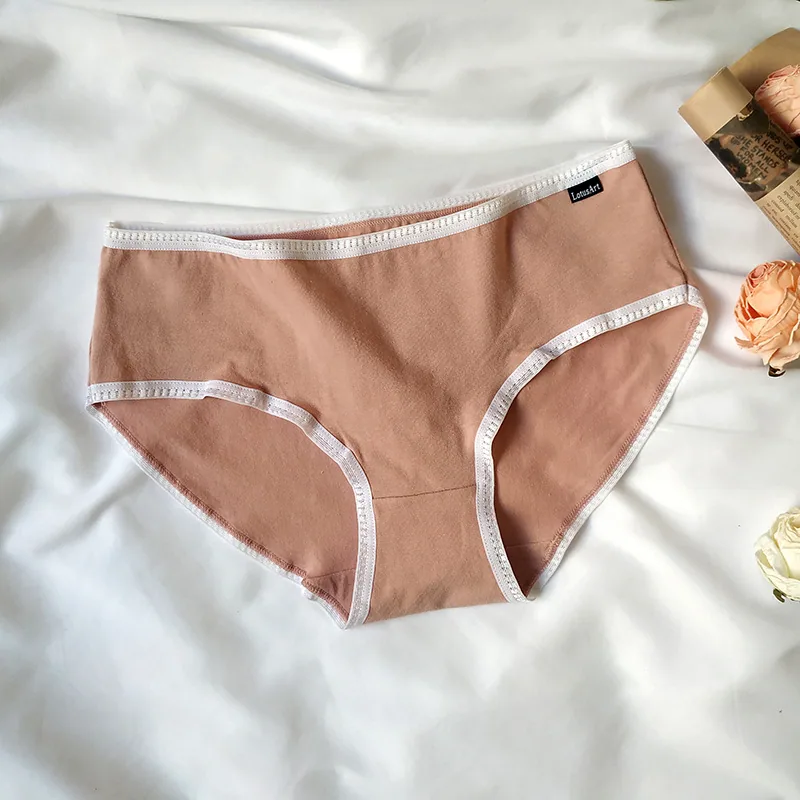Wholesale mid-rise cotton underwear women's summer breathable buttocks plus size women's triangle underwear summer women's brand 7
