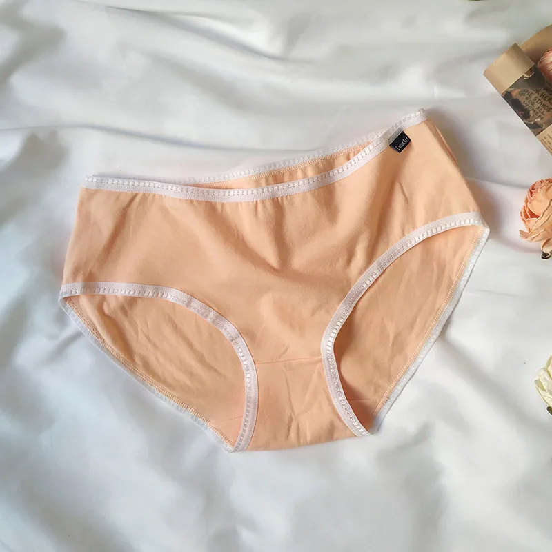 Wholesale mid-rise cotton underwear women's summer breathable buttocks plus size women's triangle underwear summer women's brand 13