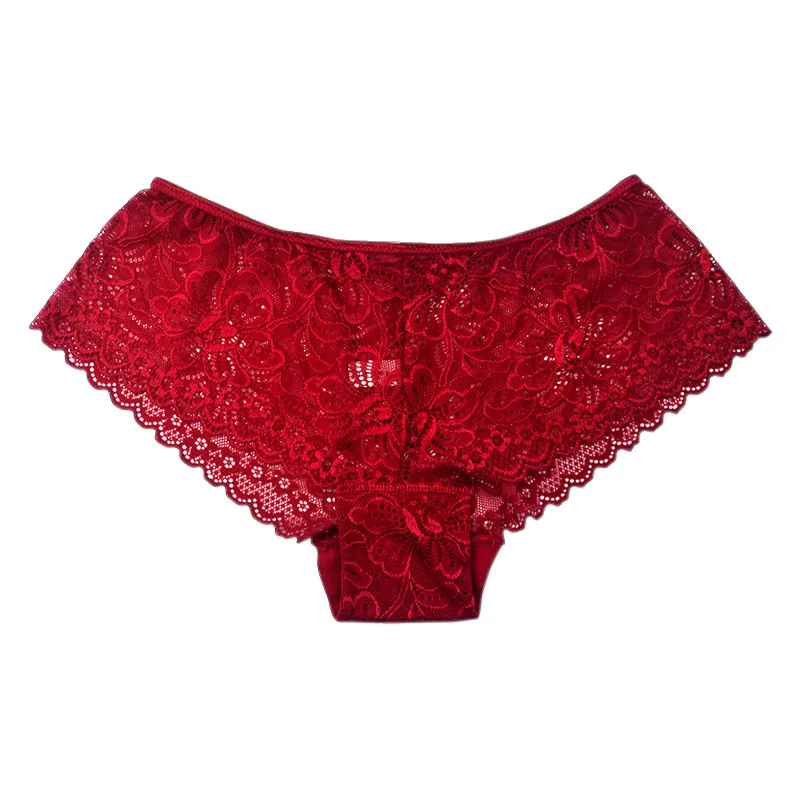 Sexy womens lace panties cotton crotch hollowed out to lift the buttocks large size panties wholesale pure desire female low wai 3