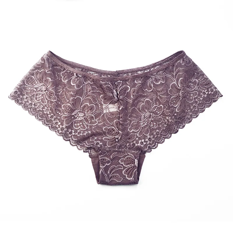 Sexy womens lace panties cotton crotch hollowed out to lift the buttocks large size panties wholesale pure desire female low wai 2