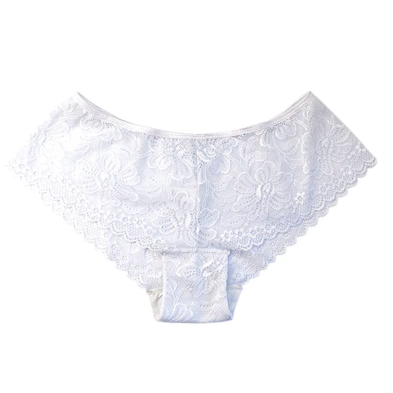 Sexy womens lace panties cotton crotch hollowed out to lift the buttocks large size panties wholesale pure desire female low wai 5