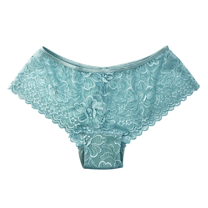 Sexy womens lace panties cotton crotch hollowed out to lift the buttocks large size panties wholesale pure desire female low wai 4