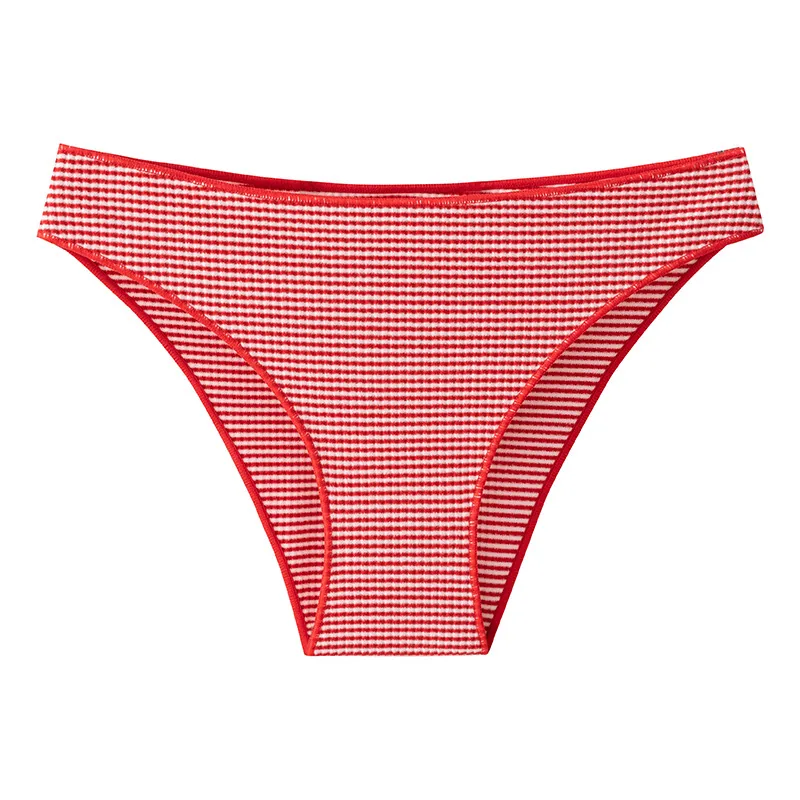 A piece of free shipping foreign trade soft and glutinous is good elastic Women's panties low-waisted sexy half-buttocks girl-st 2