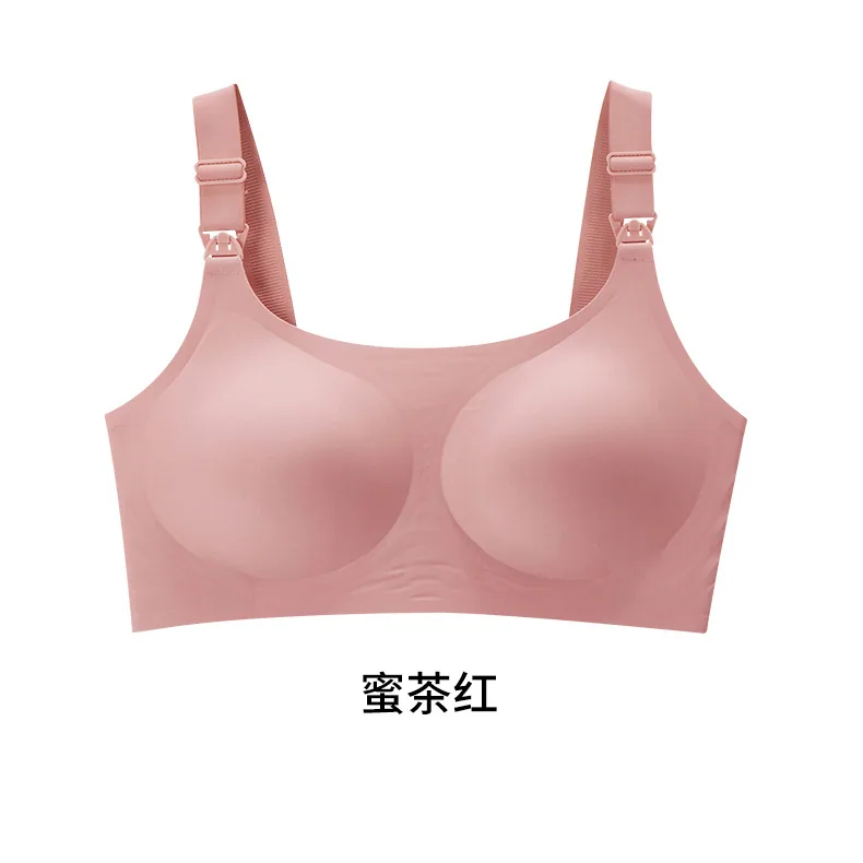 2023 New Nursing Underwear Gathering Comfortable Anti-Sag Non-Wire Plus Size Maternity Bra Breastfeeding Pregnancy Bra
