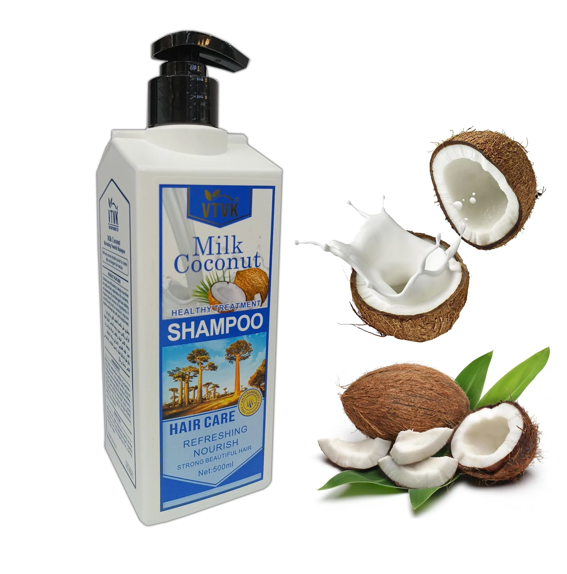 VTVK Milk Coconut Refreshing Nourish Shampoo 500ML