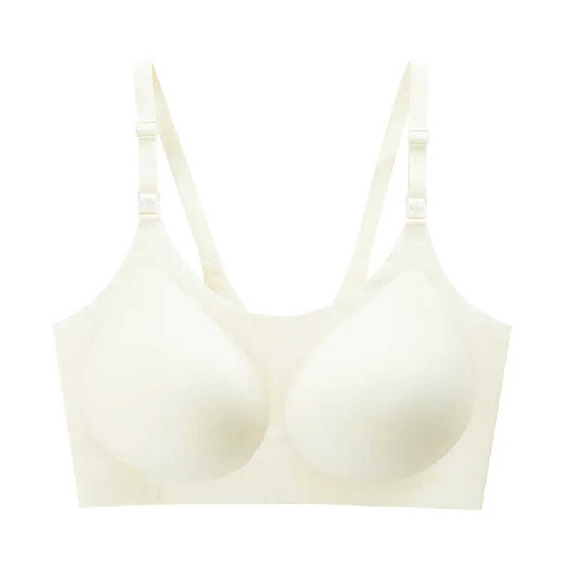 Ropa interior sin costuras para mujer embarazada, sin aros, gelatina, una pieza, sin talla, sujetador de lactancia, recogida,