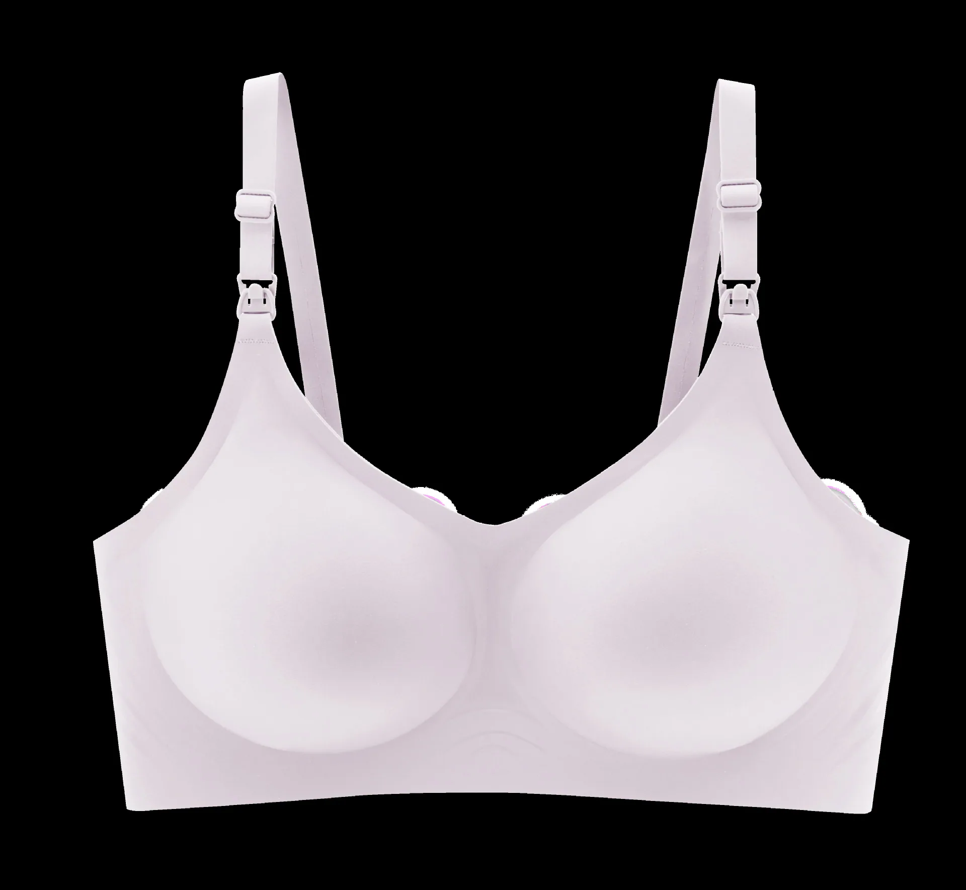 Three-breasted zero-restraint pregnant women's nursing bra, nursing underwear, summer maternity underwear, thin collection, anti - Other Underwear 2