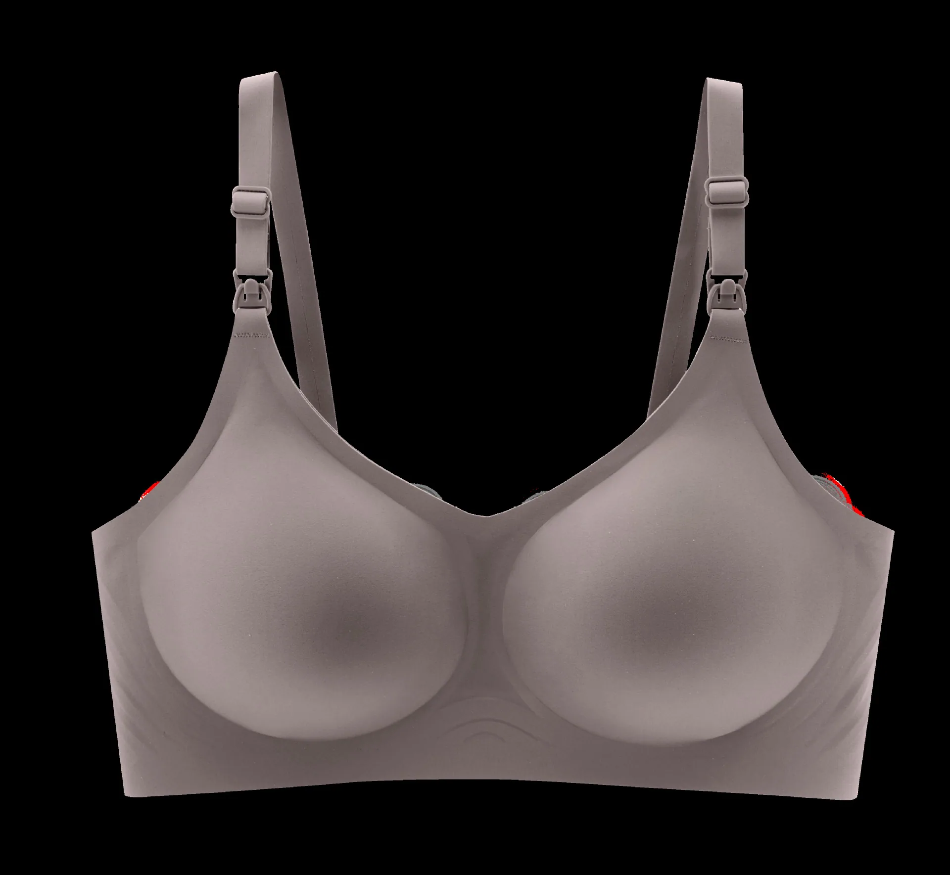 Three-breasted zero-restraint pregnant women's nursing bra, nursing underwear, summer maternity underwear, thin collection, anti - Other Underwear