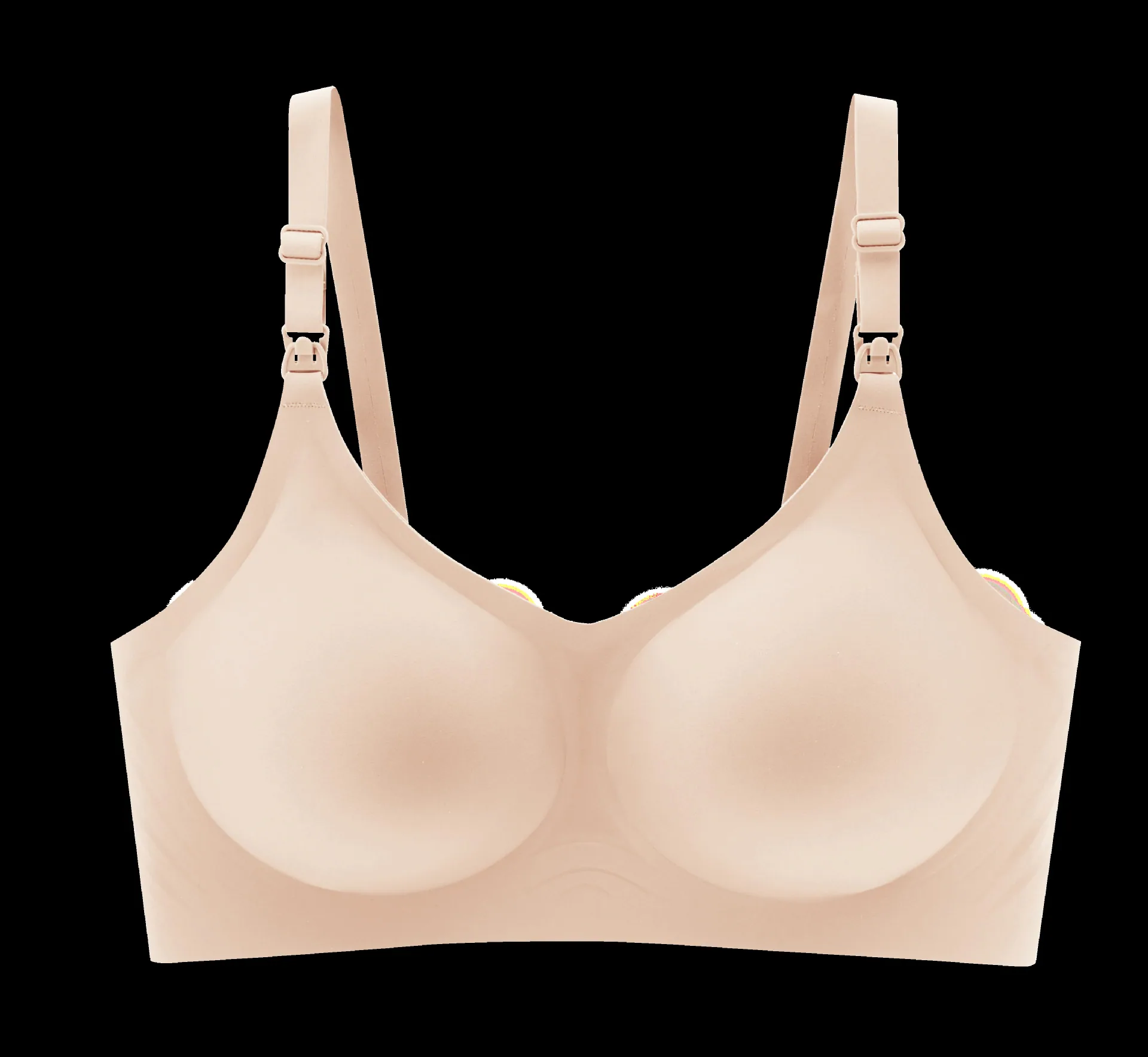 Three-breasted zero-restraint pregnant women's nursing bra, nursing underwear, summer maternity underwear, thin collection, anti - Other Underwear 3