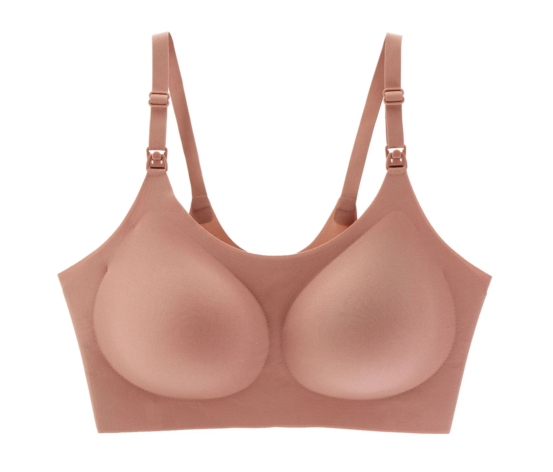 No size pregnant nursing underwear one-piece fixed cup non-marking breathable large size open buckle sleep sports milk cover 5