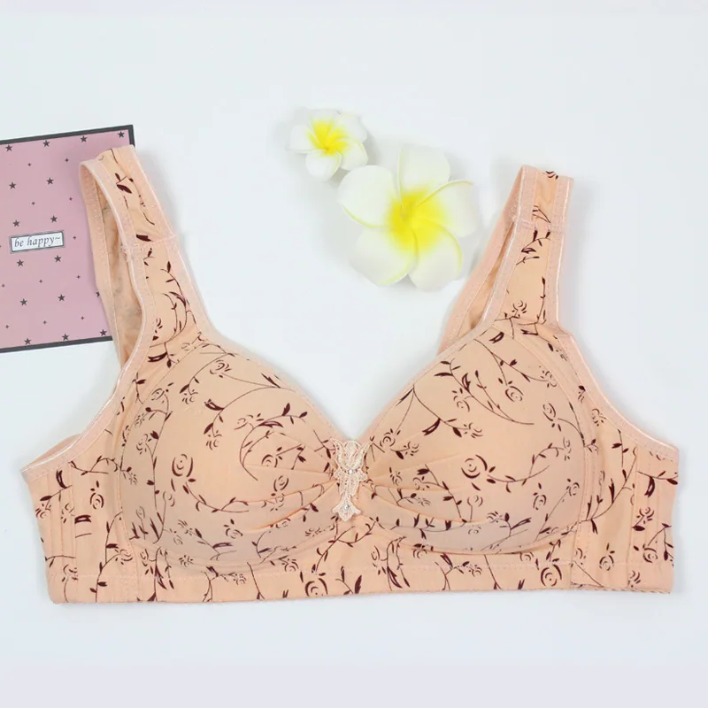 Cross-border specially for large size bras, middle-aged and elderly underwear, mother's bra, thin underwear, cotton bowl bra, ma 3
