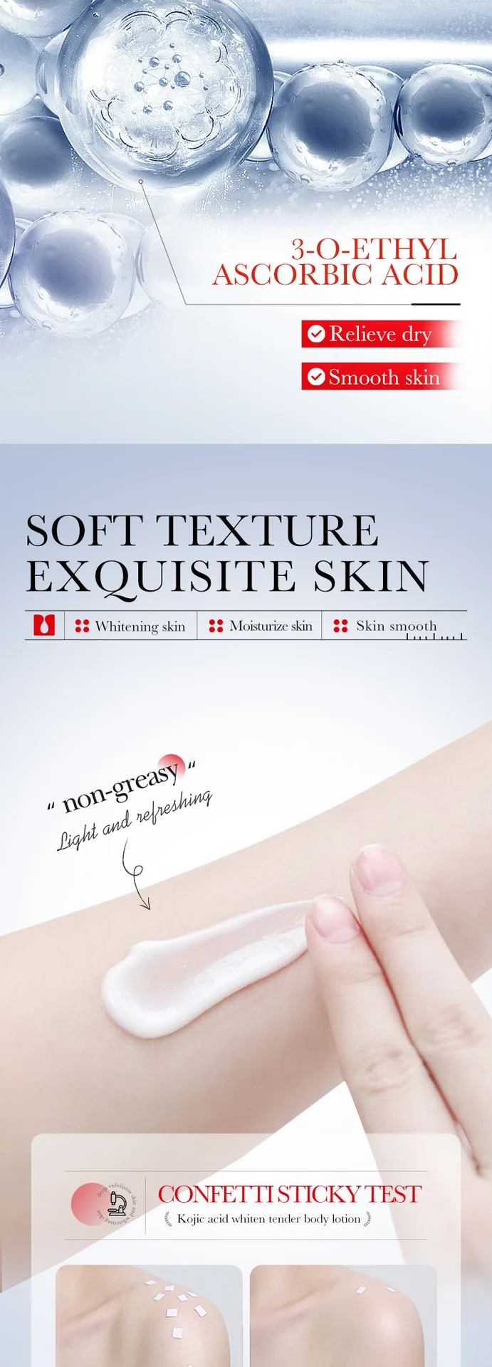 Tattoo body lotion SADOER koji acid rejuvenation moisturizing whitening body milk foreign trade cross-border 15