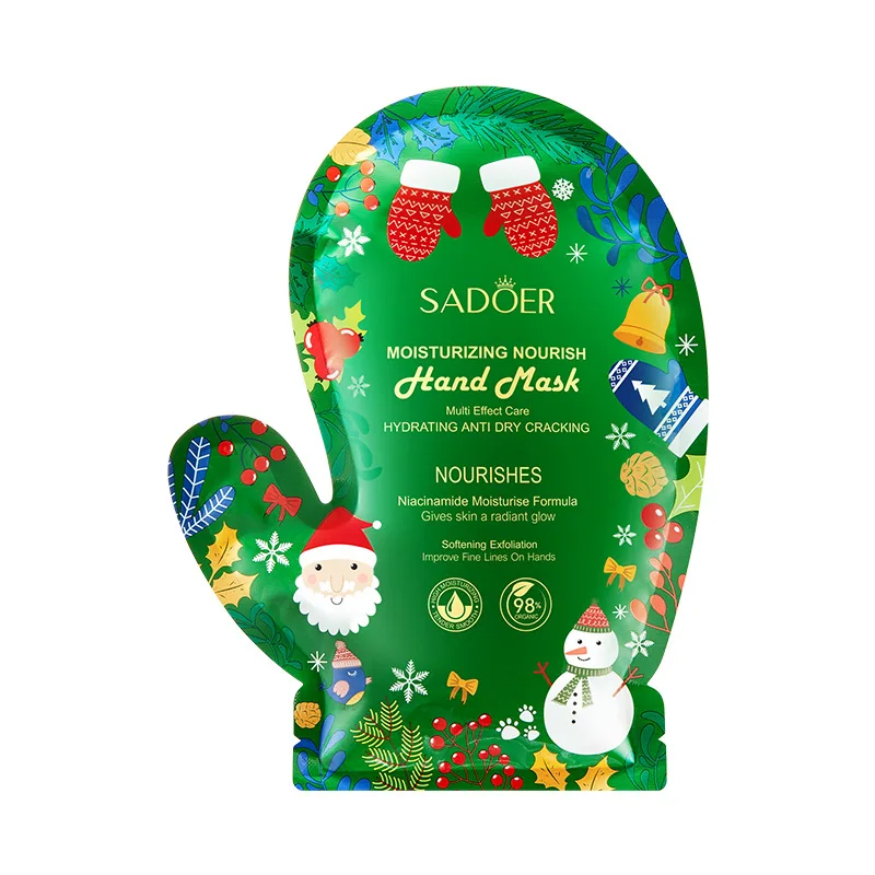 Hand Mask SADOER Christmas Niacinamide Moisturizing and Smooth Hand Mask Cross-border Skin Care Products 4
