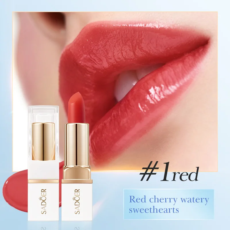 Rouge à lèvres transfrontalier SADOER changement de température rouge à lèvres hydratant texture brillante n'est pas facile à